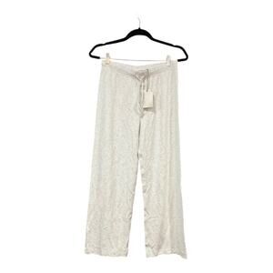 Barefoot Dreams Lurex Luxe Pants Women White Cream XS NWT